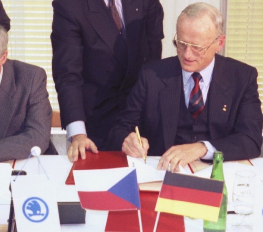 Podpis smlouvy 1991